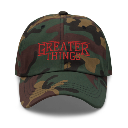 GREATER THINGS DAD HAT